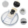 thumbnail image 3 of Unique Bargains 1 Pc Durable Tumbler Lid for Office Cream White Plastic, 3 of 5