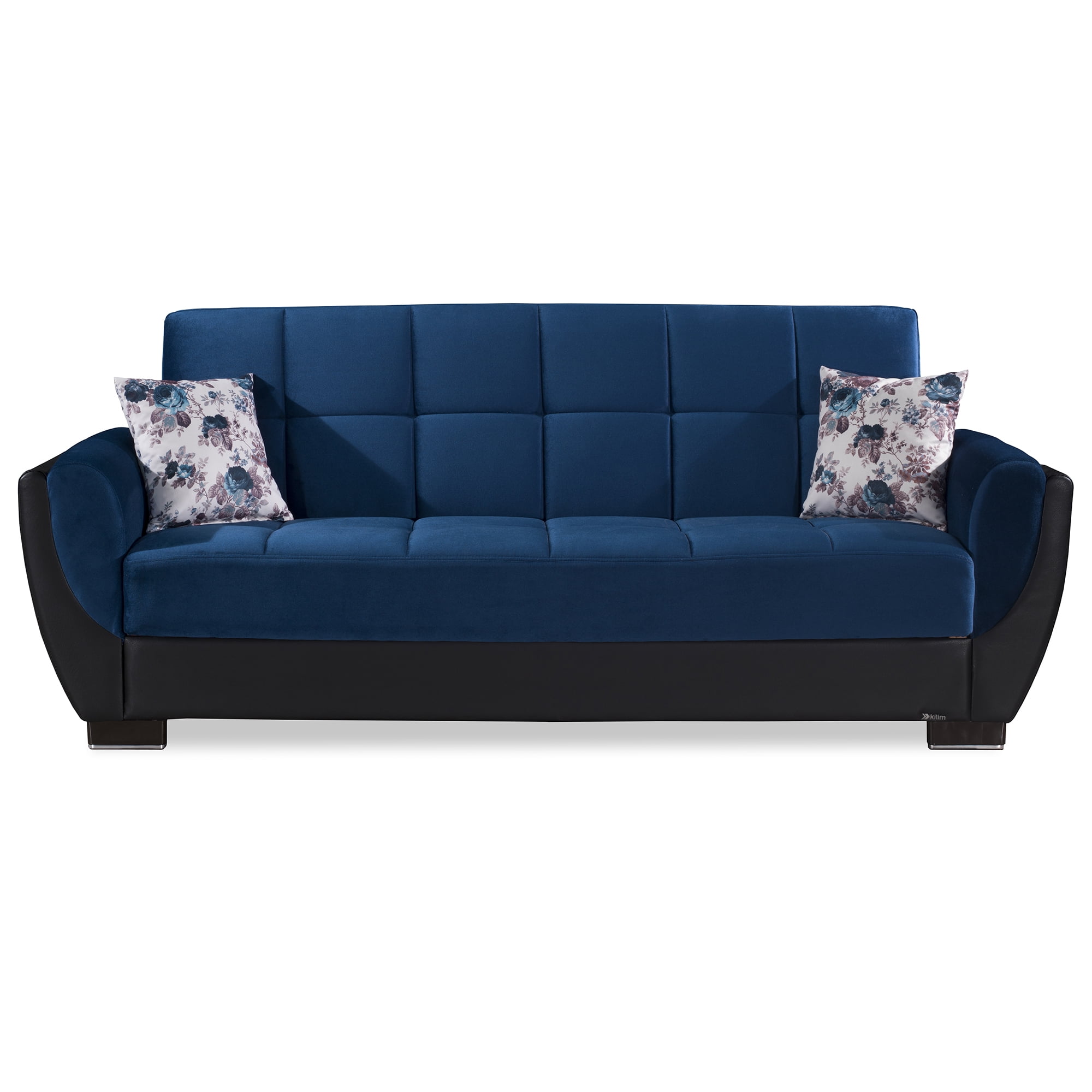 blue sofa bed
