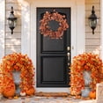 thumbnail image 6 of Scidweet Fall Artificial Flowers Outdoors, 2 Pcs Autumn Fake Hanging Flowers Faux Silk Mums Flower UV Resistant No Fade Fall Decorations for Home Outside Patio Yard Garden Porch , Yellow Orange, 6 of 6