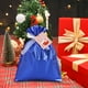 thumbnail image 1 of pstuiky Bolsa de dulces navideña con cordón, diseño de los Elfos y Santa Claus, paquete de bolsas de regalo de dulces con bolsillo, 1 of 5