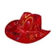thumbnail image 4 of Sombrero de vaquero navideño, moderno y casual, para espectáculos escénicos. Serpiente colorida, 4 of 9