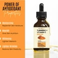 thumbnail image 4 of Turmeric and Vitamin C Anti-Aging facial serum, PURE ORGANIC Reduce Wrinkles, Improve Blemishes and Acne, Skin firming and Intensive Moisturizing & hydrating Serum for all skin Types - 4 fl. oz., 4 of 13