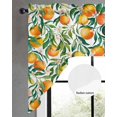 thumbnail image 2 of Summer Orange Swag Valances for Windows, Small Curtains Drapes, Farmhouse Tropical Fruit Botanical Kitchen Window Curtains Over Sink Rod Pocket Window Treatment Valance for Bedroom/Bathroom 56"x36", 2 of 5