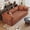 Brown, variant on 78.8" Compression Sofa Bed, Convertible Floor Futon Couch with Pillow & Armrests, Modular Corduroy Sofa, Camel