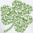 thumbnail image 3 of CafePress - Shamrock Skull St Patricks Day White T Shirt - Men's White Classic Cotton T-Shirts, 3 of 4