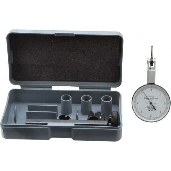 TESA Brown & Sharpe 0 to 0.008", 0.000050" Graduation, Horizontal Dial Test Indicator