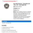 thumbnail image 2 of Rear Wheel Bearing - Compatible with 1995, 1997 - 2001 BMW 740i 1998 1999 2000, 2 of 2