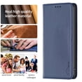 thumbnail image 5 of Decase Cover For iPhone 8 Plus/7 Plus, Shockproof PU Leather Book Folding Flip Folio Case with Card Holders Kickstand Magnetic Closure TPU Inner Shell Protective Cover for Women Men, blue, 5 of 6
