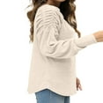 thumbnail image 3 of Stylish and Warm Women‘s Pullover with Ruched Detailing, 3 of 5