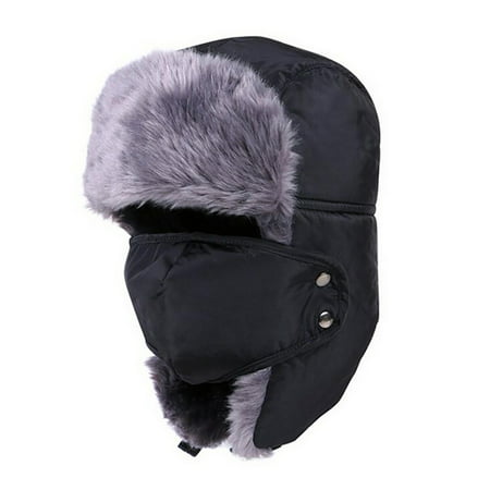 Coxeer Windproof Trapper Hats Warm Earflap Face Mask Trooper Hat Winter Hats for Women & Men
