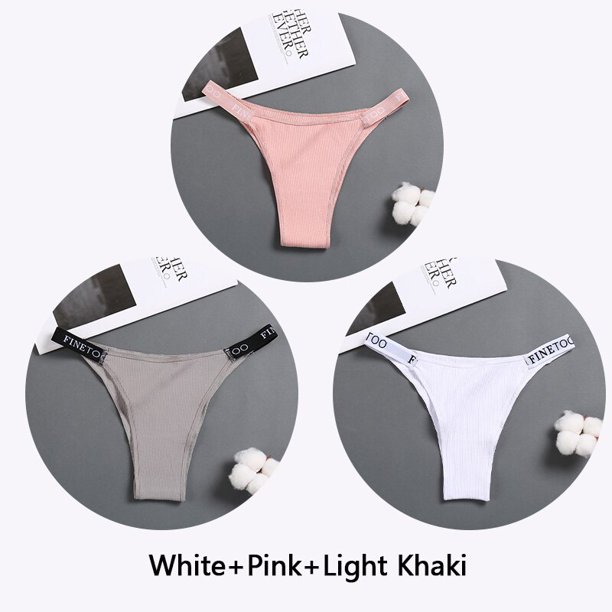 3 unids/set mujeres tangas moda carta bragas de algodón m-xl mujer calzoncillos señoras sexy ropa interior mujeres bikini panty nuevopangjing