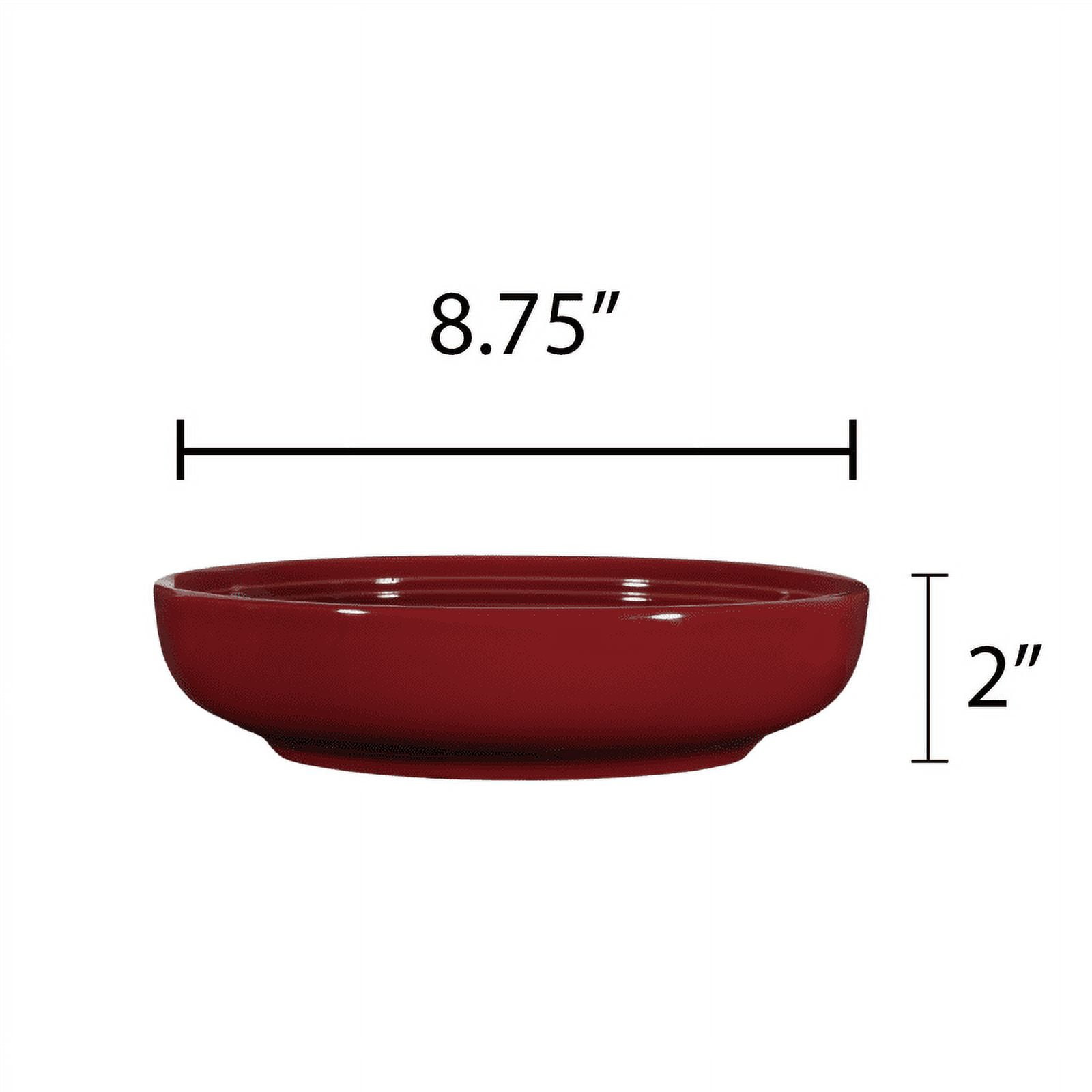 Mainstays Chiara Red Stoneware Dinner Bowl, 32 oz, 8.75 in