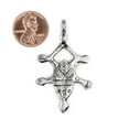 thumbnail image 2 of The Bead Chest Tillya Silver Moroccan Tuareg Cross Pendant: North African Tribal Berber Moroccan Sahara Pendant for Jewelry, 2 of 4