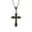 Green, variant on YIEMEEN Vintage Baroque Christian Cross Necklace for Women Men Silver Color with Crystal
