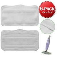 6pcs Replacement microfiber pads for Euro Pro Shark Steam Mop S3250 S3101