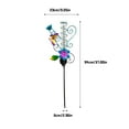 thumbnail image 3 of Decoraciones para el hogar, adornos decorativos, regalos, pluviómetro solar de pavo real LED para jardín al aire libre, lámpara decorativa, pluviómetro, 3 of 7