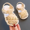 thumbnail image 2 of NOKIO Girls' Stylish Sandals Toddler Baby Girl Shoes Breathable Shoe Dew Toe Shoe Bag Head Sandals Girl Sandals Baby Soft Shoe Covers Sandals For 0 To 3 Years, 2 of 5