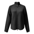 thumbnail image 6 of Ediodpoh Cardigan Sweaters for Women Sweater Coat Casual Zip up Stand Collar Long Sleeve Outerwear Black, 6 of 7