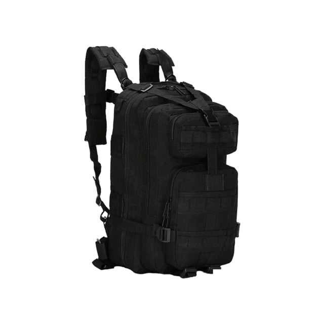 Mochila táctica militar de 30 litros para senderismo al aire libre, negra, M5
