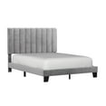 thumbnail image 6 of Hillsdale Furniture Crestone Gray Velvet Tufted Upholstered Platform Queen Bed, 6 of 13