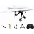 thumbnail image 2 of RC Paper Airplane Kit – Electric Motorized Power Module with 2.4GHz Remote Control – DIY STEM Outdoor Glider Toy – Dual Propellers for Stable Flight (1 Battery), 2 of 7