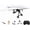 1Battery, variant on RC Paper Airplane Kit, Electric Motorized Power Module Easy to Fly, 2.4GHz Remote Control Plane with Dual Propellers, DIY STEM Outdoor Glider Toy Gift for Kids Boys(3Battery)