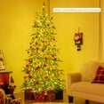 thumbnail image 2 of Costway Arbre de Noël Pré-Éclairé de 7,5 Pieds avec Charnière, Minuterie de 612 Pointes de Branches et 540 Lumières, 2 of 10