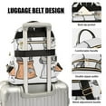 thumbnail image 3 of FORMRS Mini Backpack Purse for Women Quilted Travel Daypack Casual Shoulder Bag, Gray Cute Chubby Cat, 3 of 7