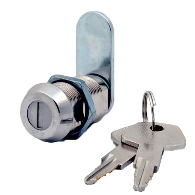 7/8" Weather Resistant Cam Lock with Dust Shutter and 2 Keys 