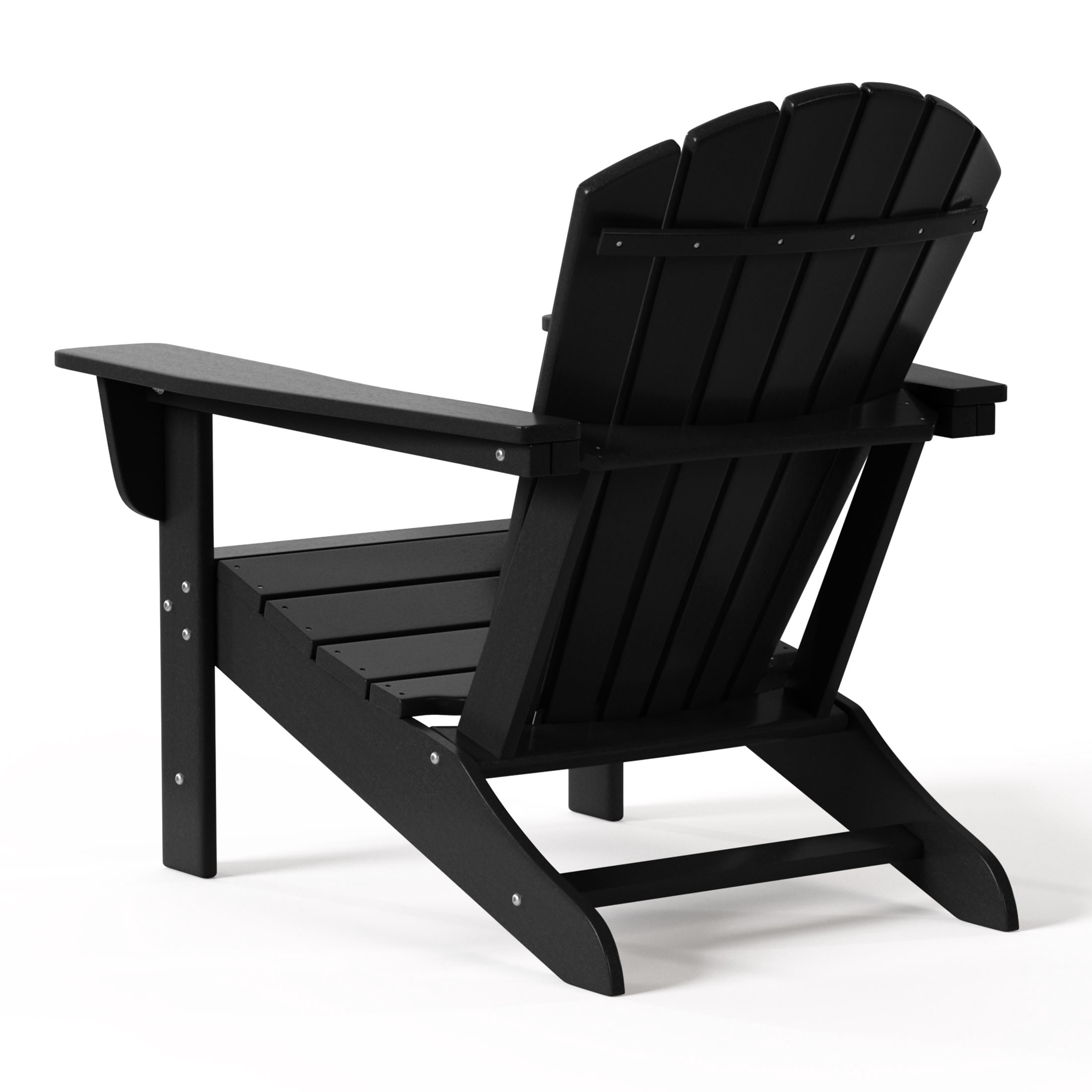 WestinTrends Dylan Outdoor Adirondack Chair, Black