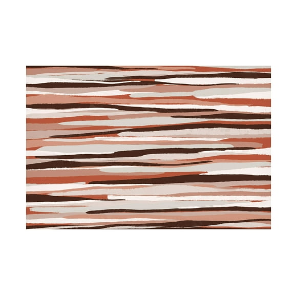 Canvas Wall Art - Treechild 'Pastel Thin Stipes Pattern' Wall Art for Living Room, Bedroom, or Office D?cor by Trademark Fine Art - 19 x 12 Inches