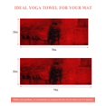 thumbnail image 6 of Red Yoga Towel for Hot Yoga Non Slip, Retro Oil Painting Modern Abstract Art Aesthetics Yoga Mat Towel Absorbent Yoga Sweat Towels Microfiber Hot Yoga Blanket for Bikram Pilates 26"x74", 6 of 7