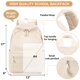 thumbnail image 4 of Mochila escolar BTOOP para niñas adolescentes de pana beige con lonchera, 4 of 6