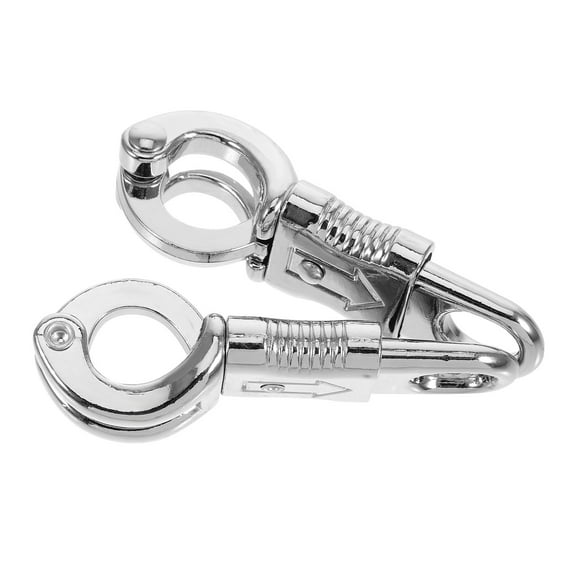 Masteelf 2pcs Dog Leash Connector Hooks Snap Shackle Quick Release Pet Leash Snap Hooks Luggage Traction Hardware Pet Leash Supplies Snap Hooks For Pet Leash