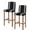 Black, variant on Black Striped Bar Stool Covers Set of 4, Farmhouse Black White Stripes Stretch Washable Bar Chair Covers with Backs, Removable Pub Counter Height Chair Cover for Kitchen Dining Room Cafe