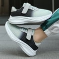 thumbnail image 7 of WUANDIXFA Toddler Shoes Kids Casual Sneakers Girls Mesh Walking Shoes Non-Slip Hook and Loop School Shoe Size US 11,Grey, 7 of 7