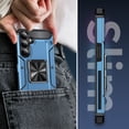 thumbnail image 4 of Sturdy 360 Rotatable Kickstand Back Case for Samsung Galaxy S24 Plus, Luxury Ultra Slim Shockproof Armor Durable Heavy Duty Protective Hard Phone Case Cover for Samsung Galaxy S24 Plus, Navyblue, 4 of 7