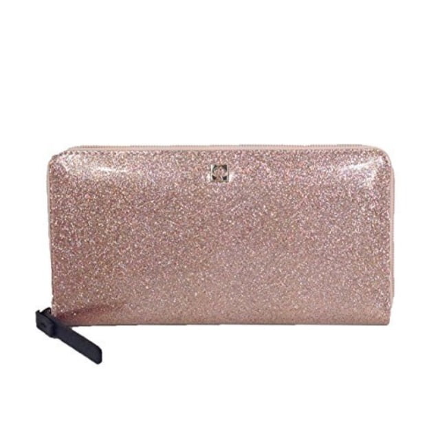 sparkly rose gold kate spade purse