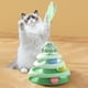 thumbnail image 4 of Juguetes De Plástico Para Mascotas Circuito giratorio interactivo para gatos con bolas, centro de actividades y ejercicio para gatitos, 20x20cm, verde, 1 unidad Rkxzt, 4 of 9