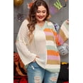 thumbnail image 4 of FOLUNSI Plus Size Colorblock Sweater - Cozy Hoodie for Winter, 4 of 8