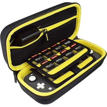 Takecase Hard Shell Carrying Case - Compatible With Nintendo Switch Lite-yellow/black
