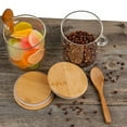 thumbnail image 5 of 3X Glass Food Airtight Canister Lid Storage Tank Jar Food Container with Wooden Spoon, 5 of 9