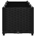 thumbnail image 5 of VidaXL 47.2" x 15.7" x 15" Black Polypropylene Solid Print Planter Boxes, 5 of 7