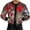 Red, variant on Aligament Christmas Gifts for Men, Brown Winter Coats for Men, Mens Autumn And Winter Leisure Sports Hunting Camouflage Woven Street Collar Zipper Jacket Coat