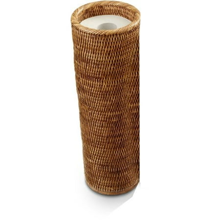 Agm Home Dwba Malacca Round Free Standing Toilet Paper Holder Agm Home Dwba Malacca Round Free Standing Toilet Paper Holder Bathroom Storage Rattan