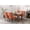 Orange, variant on EHANCIS Fabric Upholstered Side Chairs Set of 2 ,High-Back Dining Chair with Solid Wood Frame and Nailhead Trim Legs, Suitable for Kitchen and Dining Room(Beige)