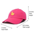 thumbnail image 4 of DALIX Cute Ducky Hat Youth Baseball Cap for Kids Girls and Boys in Hot Pink, 4 of 7