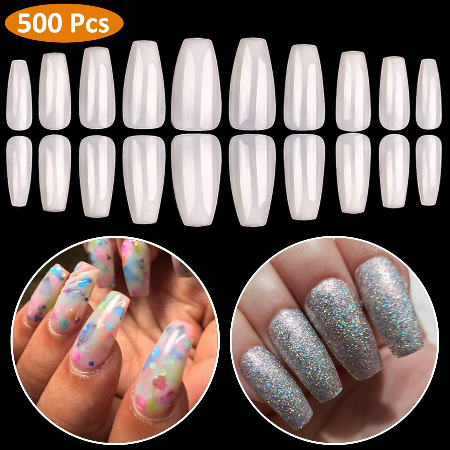 Natural Acrylic Nail Tips - French Nail Tip 500pcs Fake Nails Half Cover False Nail for Nail Salons and DIY Nail Art, 10 Sizes with bag | Walmart Canada Natural Acrylic Nail Tips - French Nail Tip 500pcs Fake Nails Half Cover False Nail for Nail Salons and DIY Nail Art, 10 Sizes with bag | Walmart Canada