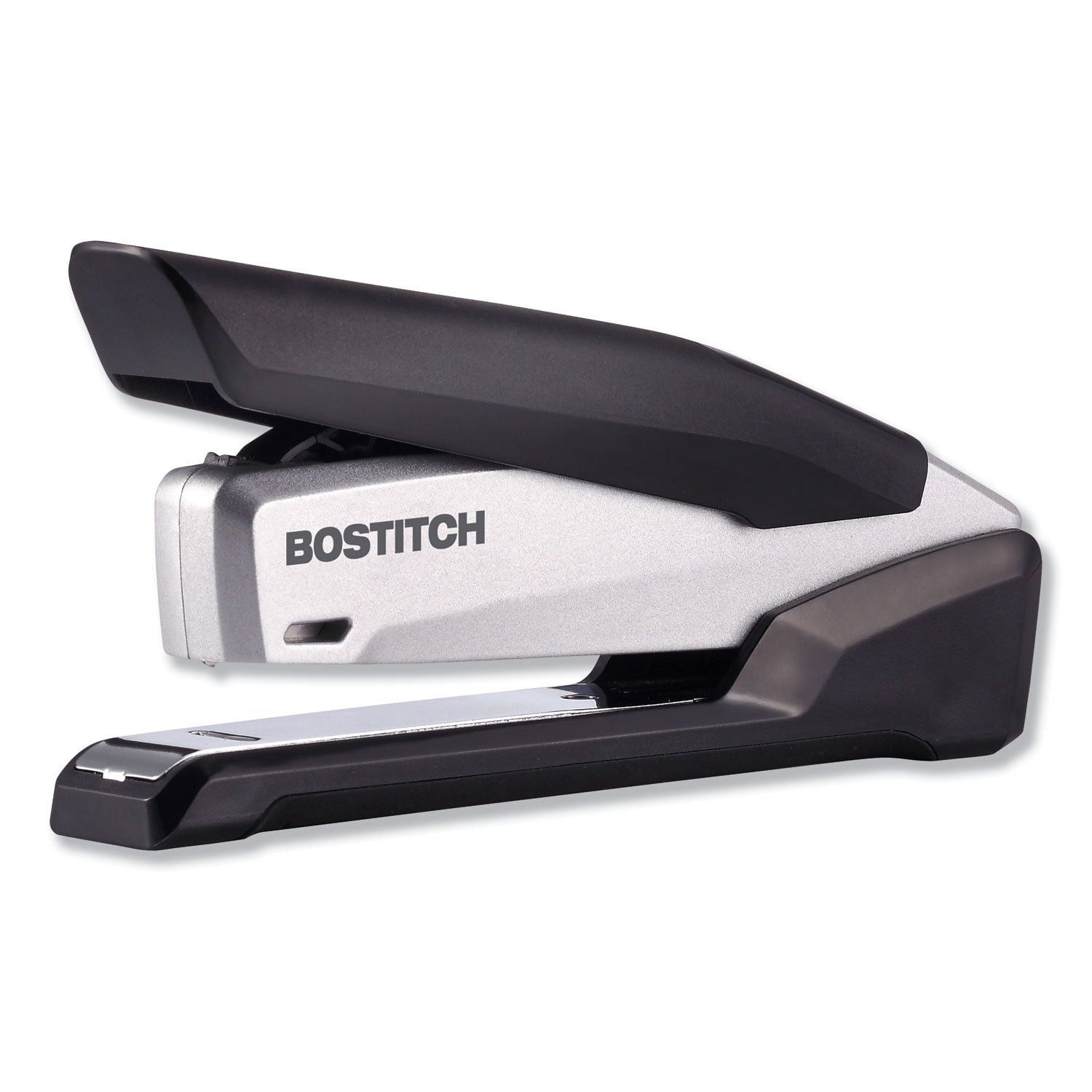 Stanley Bostitch Inpower Spring-Powered Premium Desktop Stapler, 28-Sheet Capacity, Black/Silver