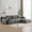 Grey 1, variant on Living Room Sofas Modern Memory Foam Compressed Sofa,Large Sectional Couches for Living Room,Pet-Friendly Cloud Modular Sectional Sofa,Corduroy Fabric,Extra Deep Loveseat,No Assembly required,GREY,Co